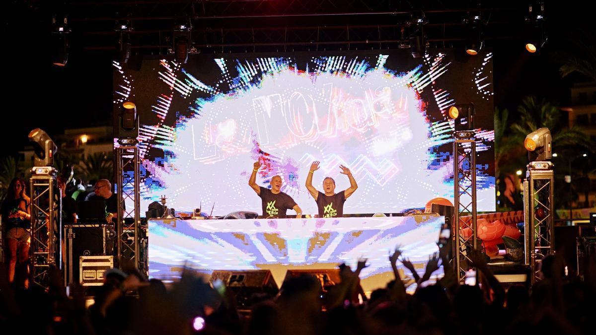 Los dj de La Movida durante la fiesta Rememberland.