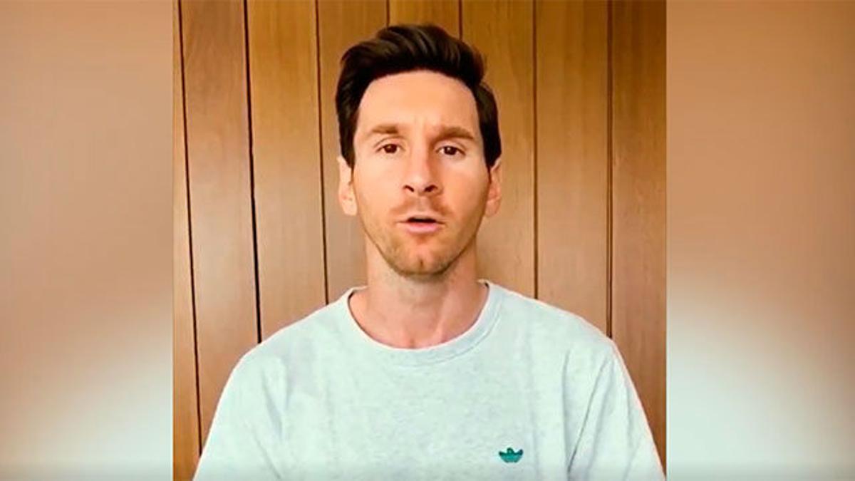 El mensaje de Messi para combatir el coronavirus