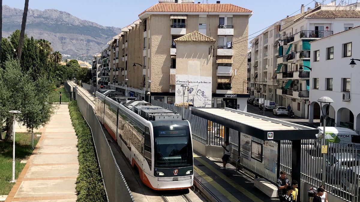 Apeadero Garganes Altea del TRAM