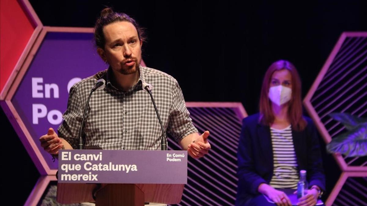 Pablo Iglesias  vicepresident del govern espanyol i secretari general de Podem  al Casino L Alianca del Poblenou de Barcelona  el 12 de febrer del 2021 (horitzontal) Pere Francesch ACN