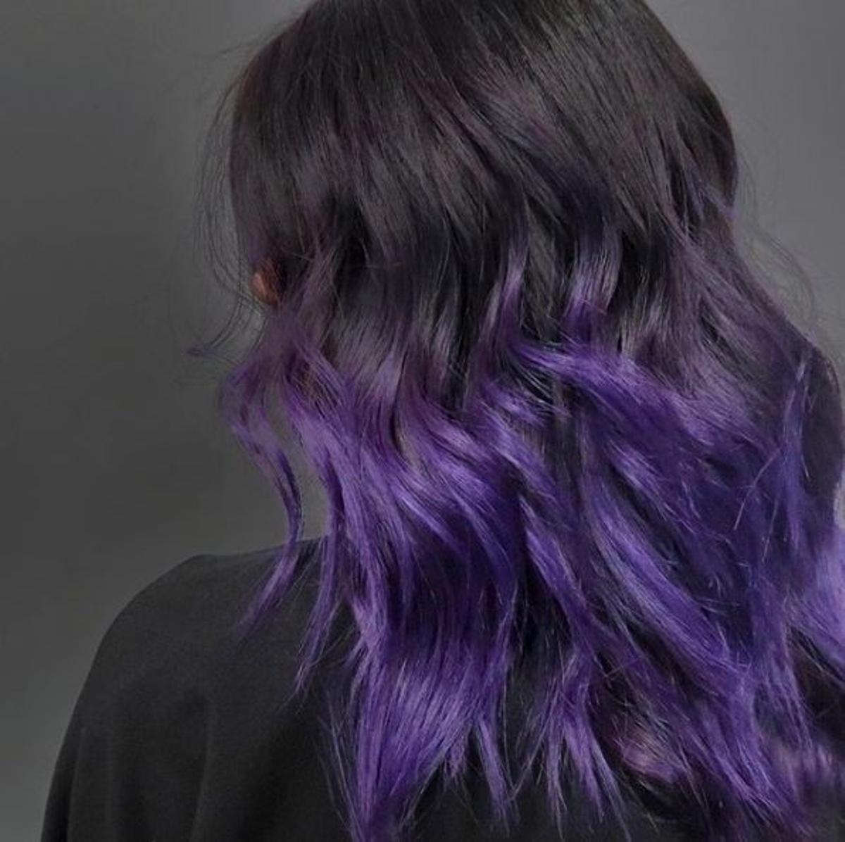Mechas californianas con color ultravioleta