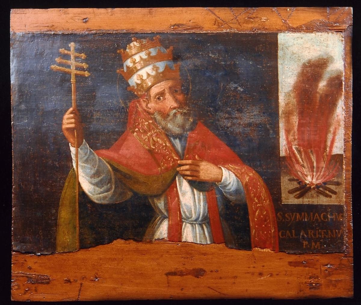 Símaco, originario de Cerdeña, fue elegido papa el 22 de noviembre del año 498 tras la muerte de Anastasio II