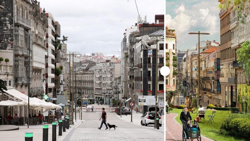 Así cambiaría la Porta do Sol de Vigo si fructificase la propuesta de Greenpeace