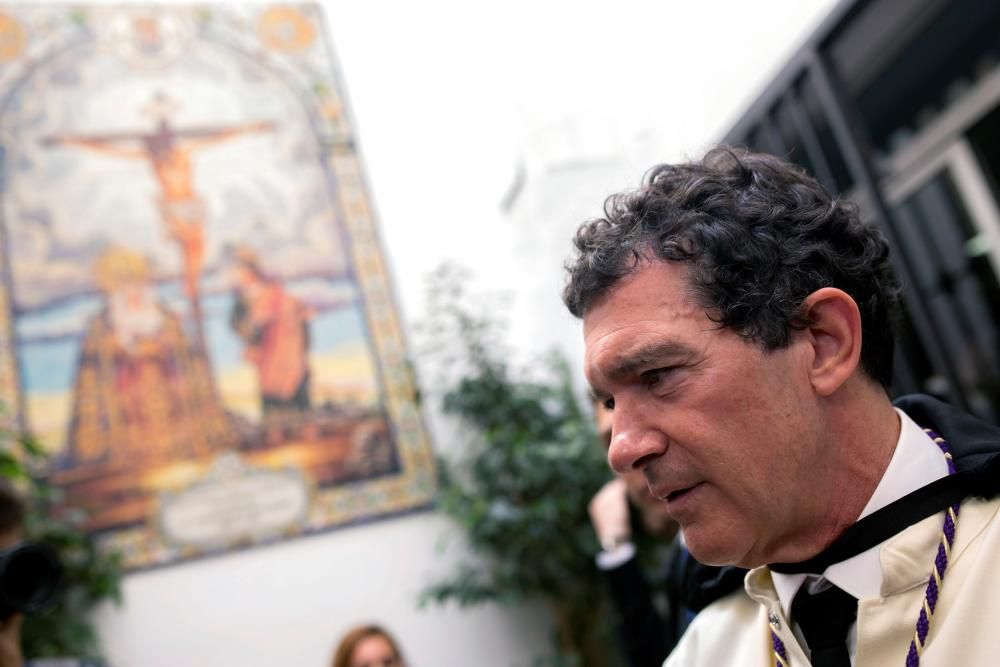 Antonio Banderas en la Semana Santa de Málaga