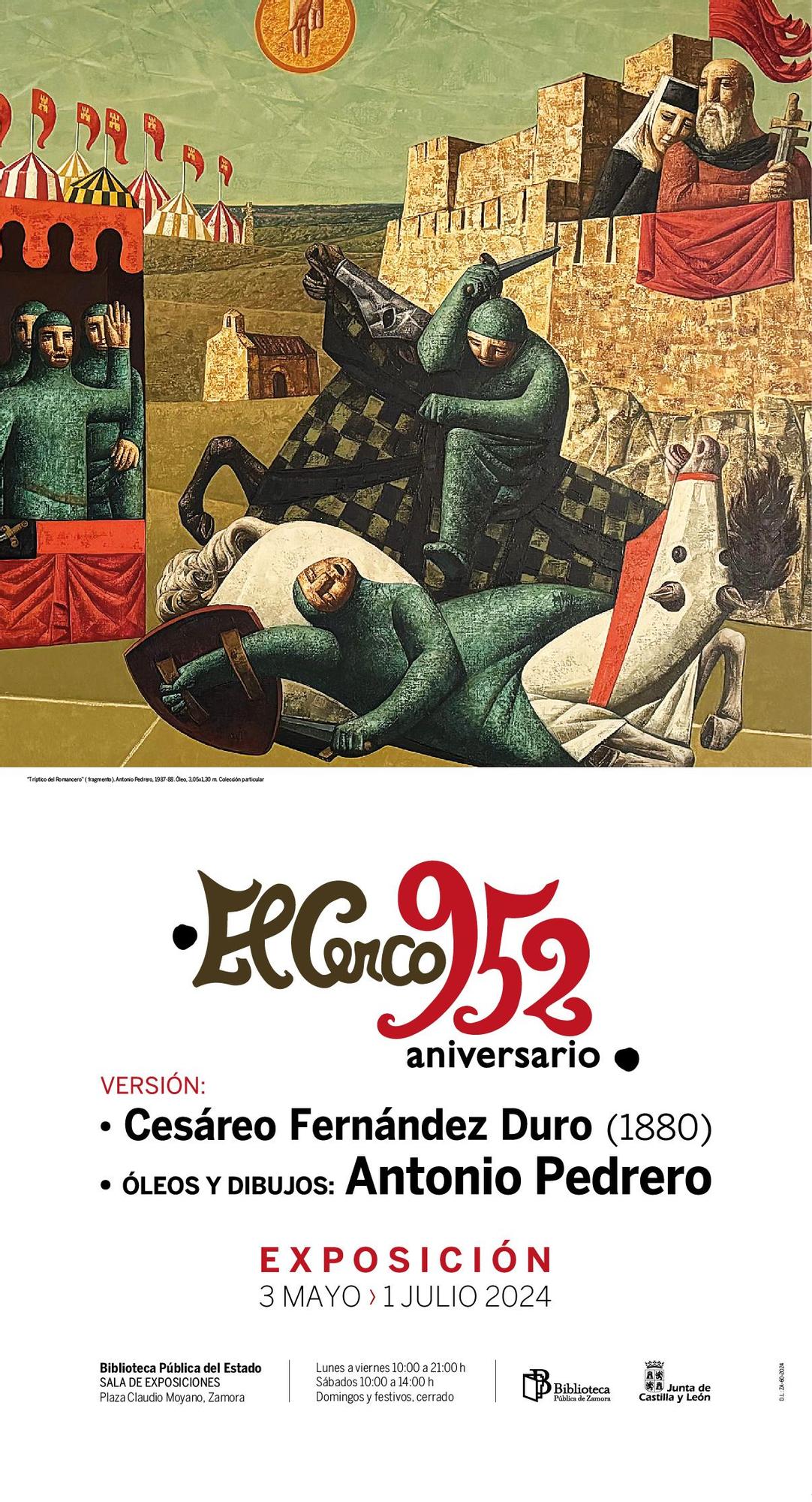 Cartel de la exposición &quot;El Cerco. 952 Aniversario&quot;