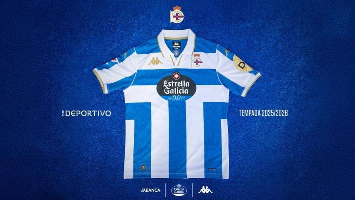 Primera equipación del Deportivo 25/26