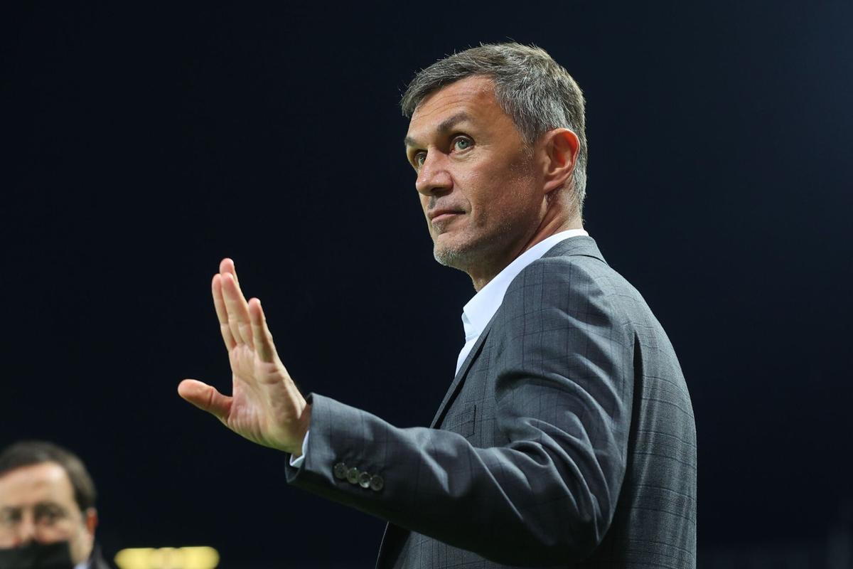 Bergamo (Italy), 03/10/2021.- AC Milan's technical director Paolo Maldini before the Italian Serie A soccer match between Atalanta BC and AC Milan at Gewiss Stadium in Bergamo, Italy, 03 October 2021. (Italia) EFE/EPA/PAOLO MAGNI