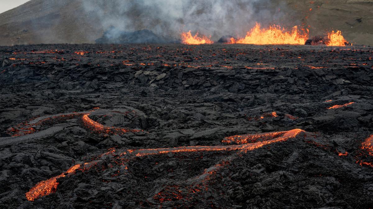 Erupción volcánica en Islandia