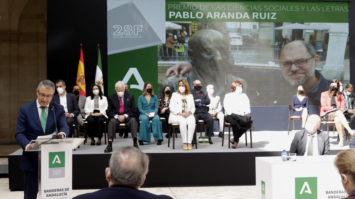 Entrega de los premios por el Día de Andalucía en Málaga