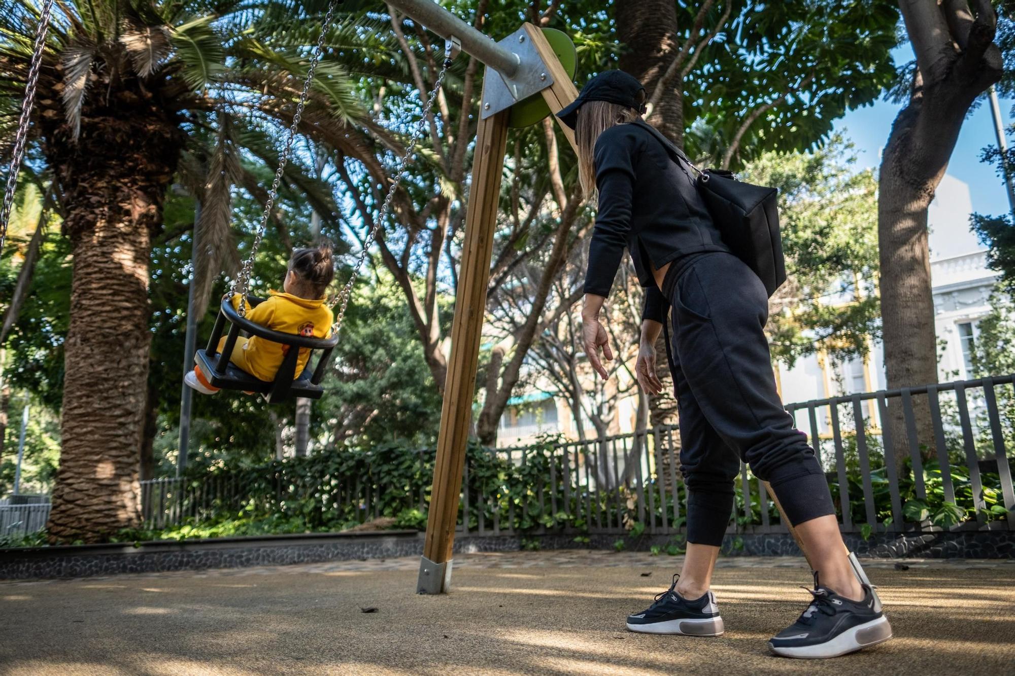 Apertura de los parques infantiles tras suavizarse las restricciones por la pandemia de la Covid-19