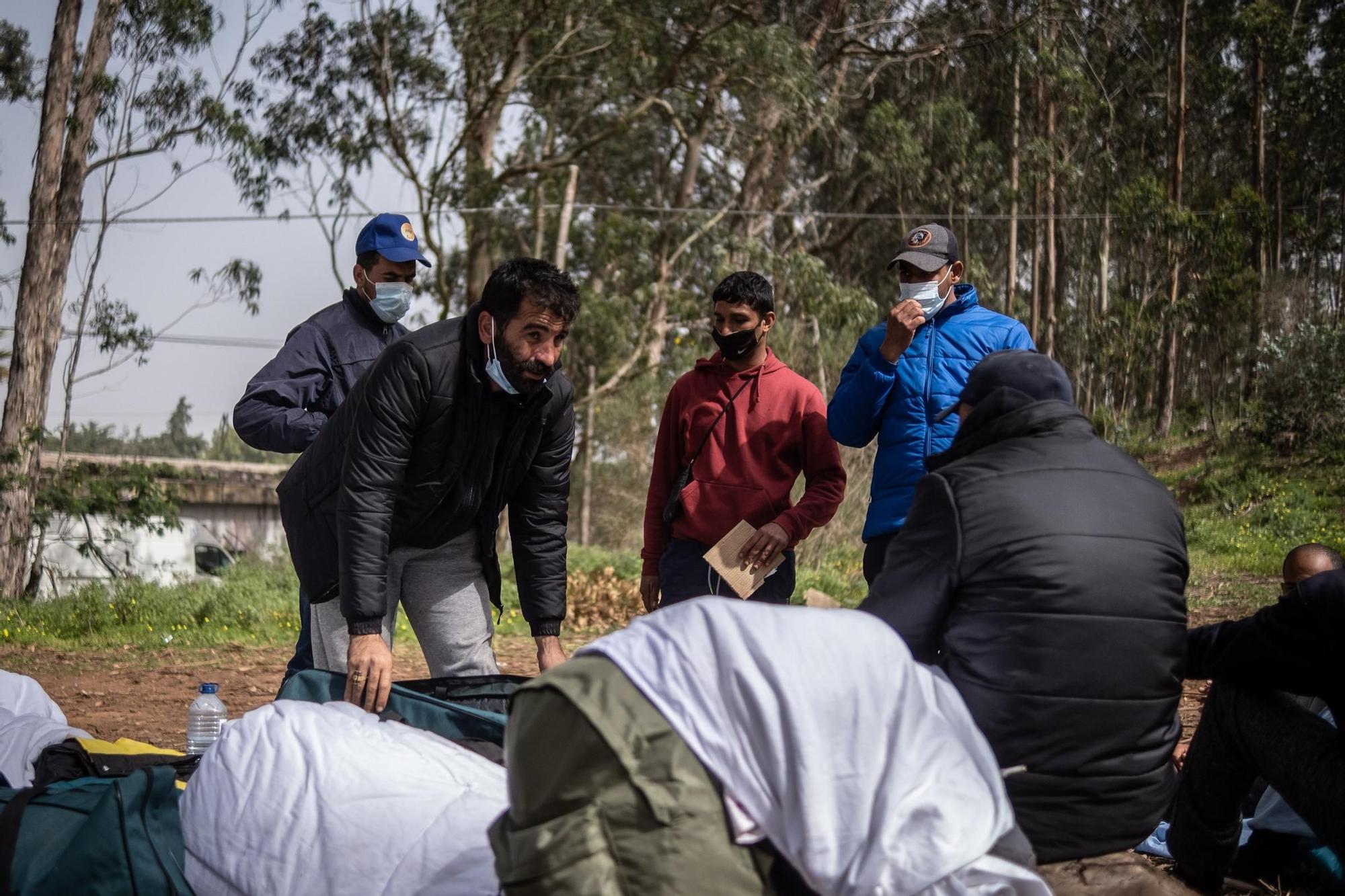 Protestas de los inmigrantes en Las Raíces