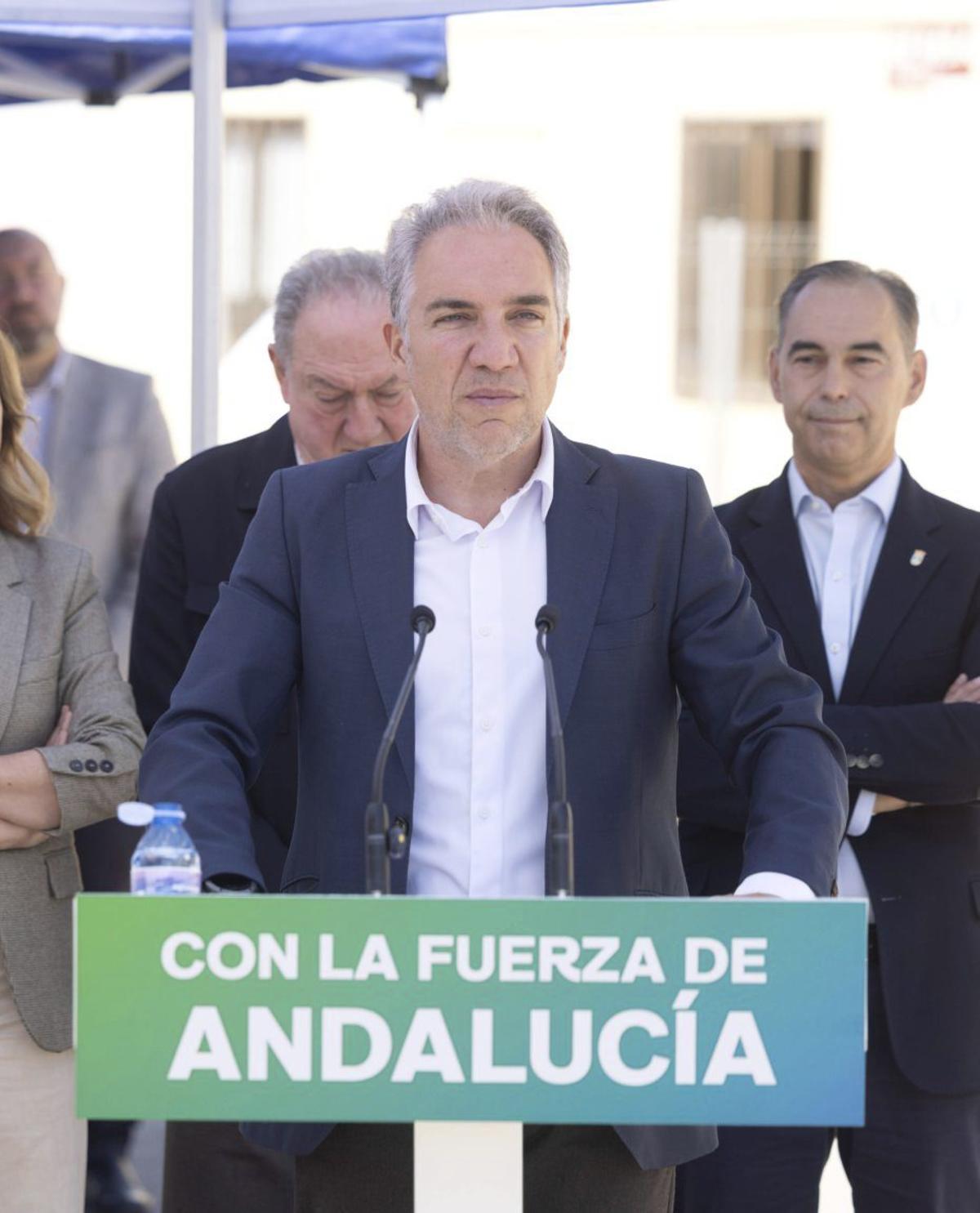 Bendodo, durante un acto de campaña en Benalmádena.