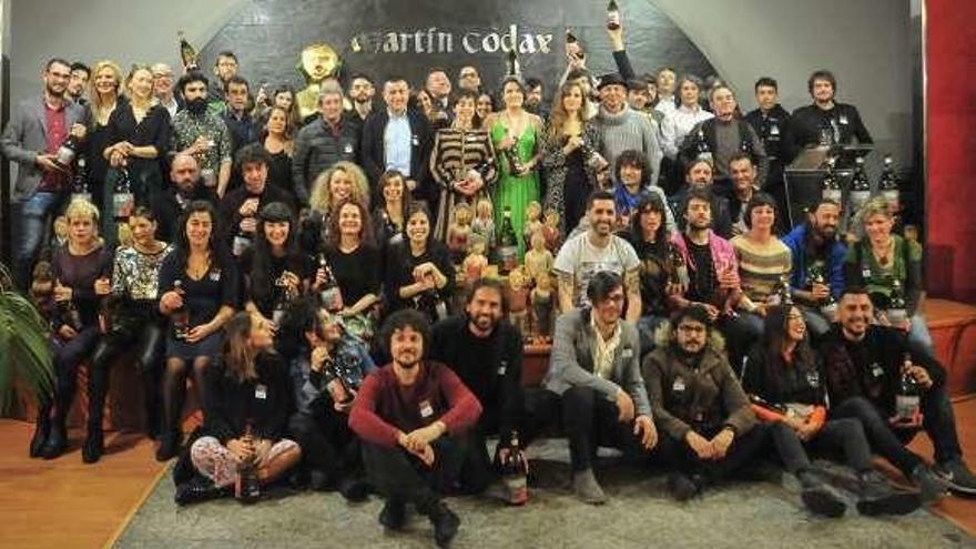 Foto de familia de los nominados. // Iñaki Abella