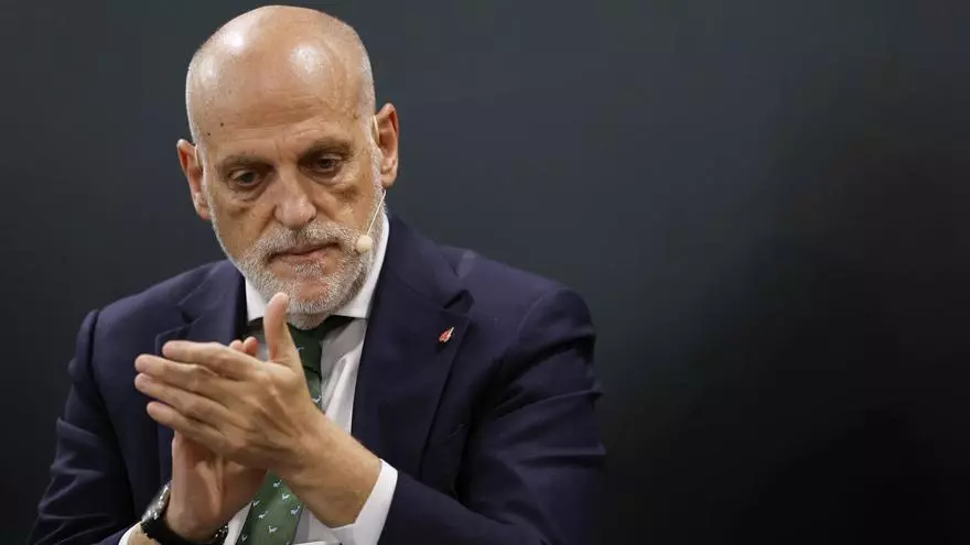 Tebas atiza al Madrid tras el partido de la NFL en un duro comunicado: "Solo les faltó quejarse al Papa"