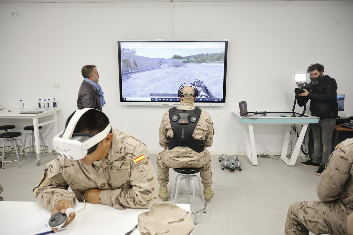 Proyecto de formación en Realidad Virtual sobre Medicina Táctica que realiza la UCAM junto al Escuela de Infantería de Marina 'General Albacete y Fuster' de Cartagena.