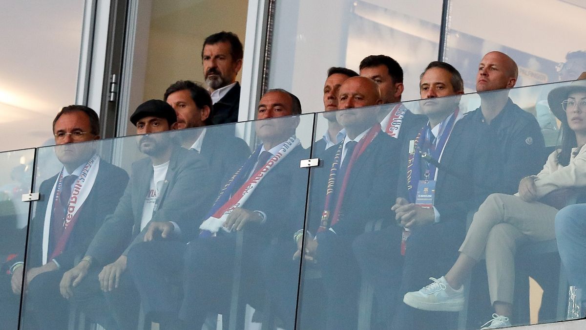 Jordi Cruyff, en el palco del Red Bull Arena