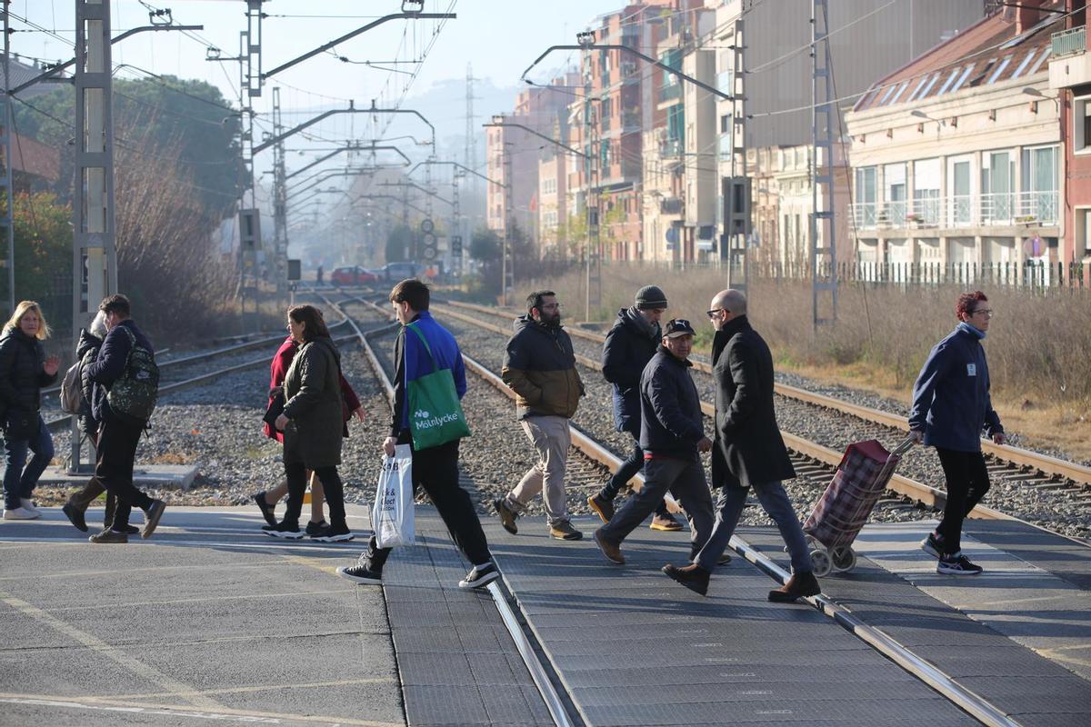 Acto de presentación del inicio de las obras para el soterramiento de las vías del tren de la R2 de Rodalies en Montcada i Reixac