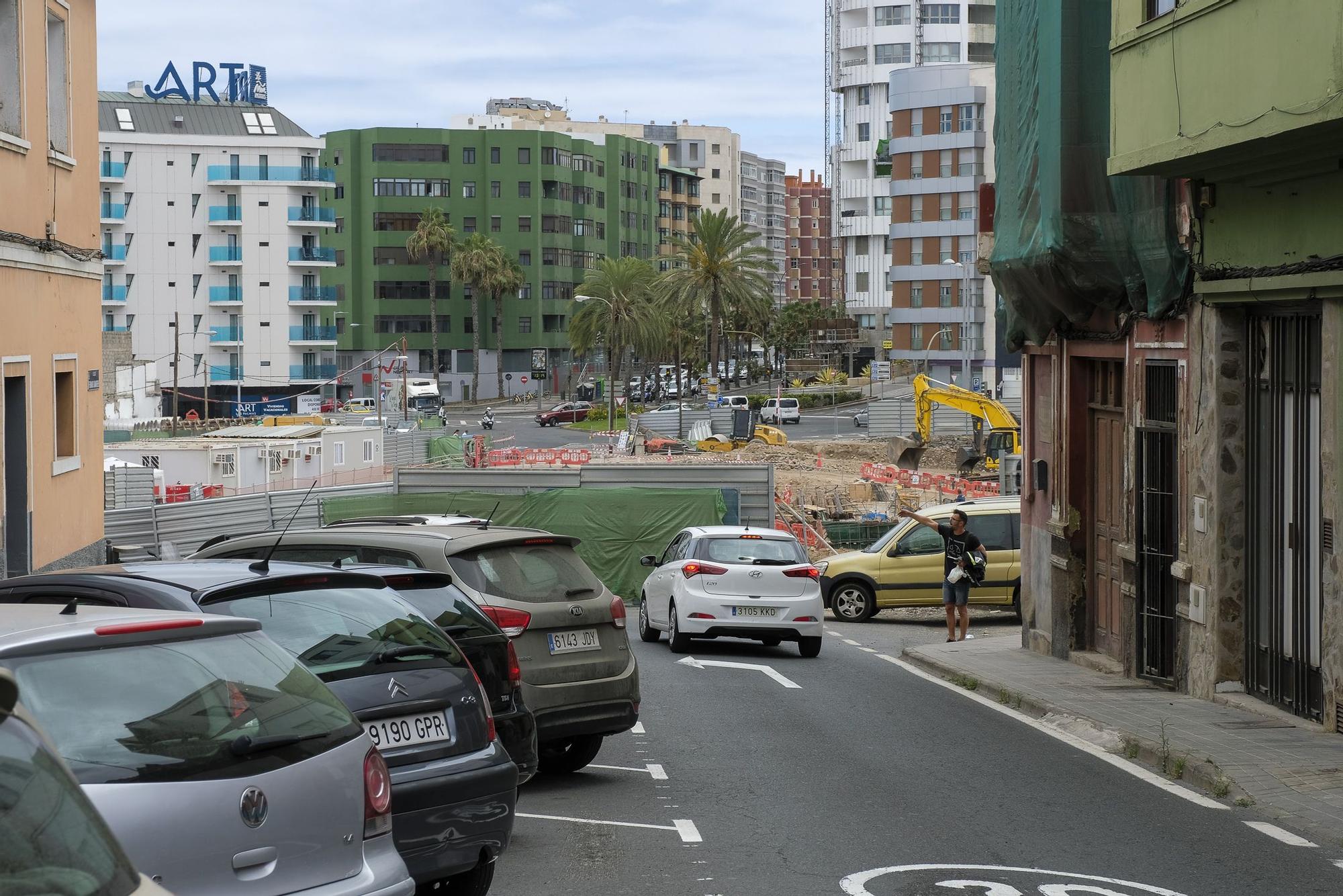 Vecinos de Guanarteme cuelgan pancartas de "Guanarteme no se vende, se defiende"