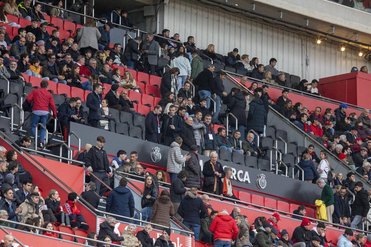 Andy Kohlberg, el pasado sábado en el palco de Son Moix.