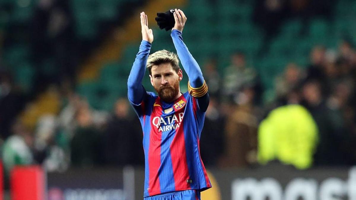 Leo Messi, al acabar el partido