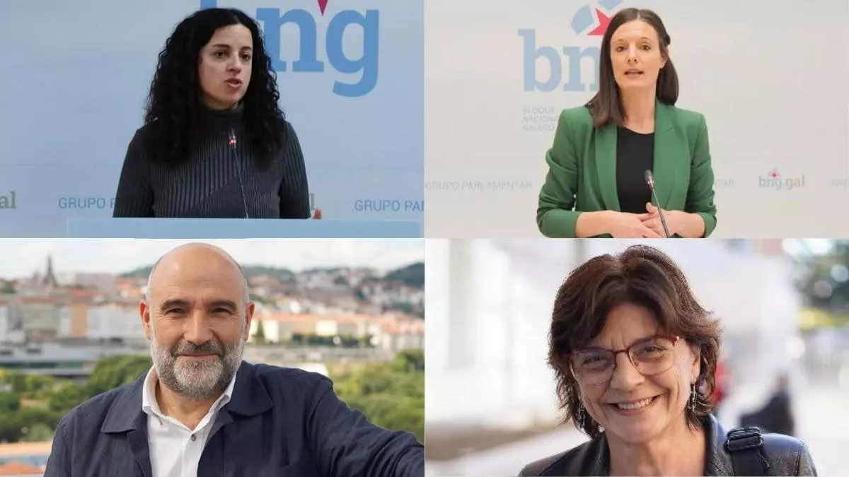 Carme da Silva, Olalla Rodil y Noa Presas acompañan a Néstor Rego como cabezas de lista del BNG al Congreso