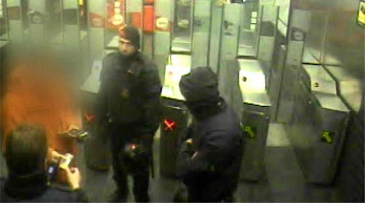 La detenció de Raúl A. G. al metro.