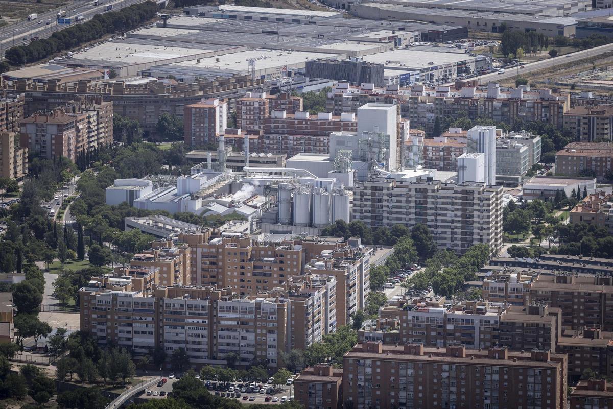 Imagen aérea de Zaragoza.