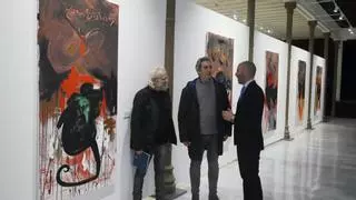 Antonio Villa-Toro, Jacinto Lara y Pepe Puntas inauguran la temporada de exposiciones en el Teatro Cómico con 'Tres'