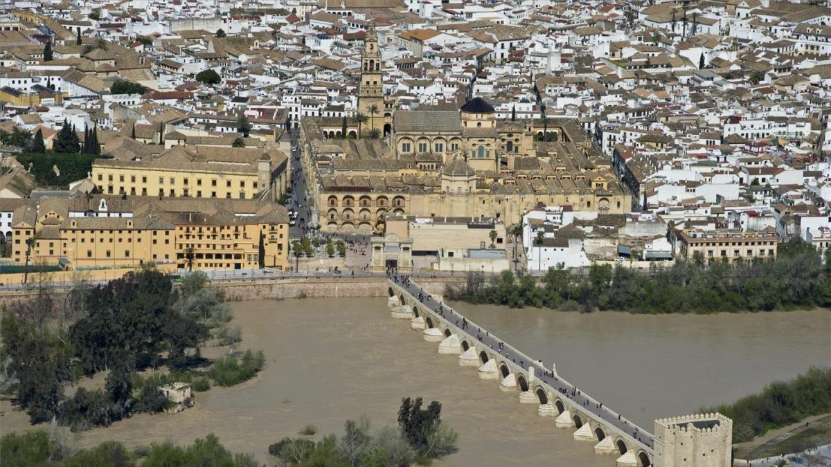 Vista aérea del Casco Histórico de Córdoba.