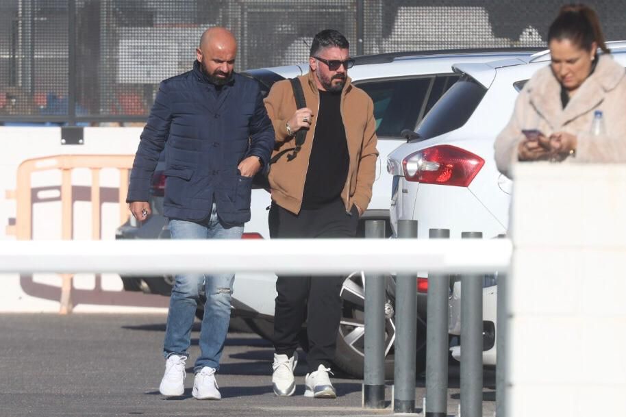 Gattuso se despide de los jugadores del Valencia CF
