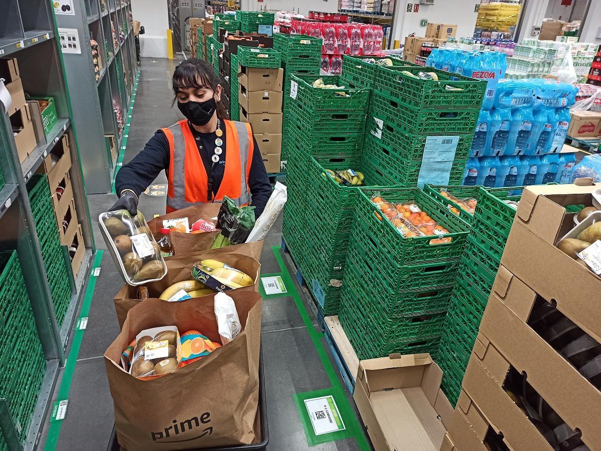 Amazon amplia a Barcelona l’enviament urgent d’aliments frescos