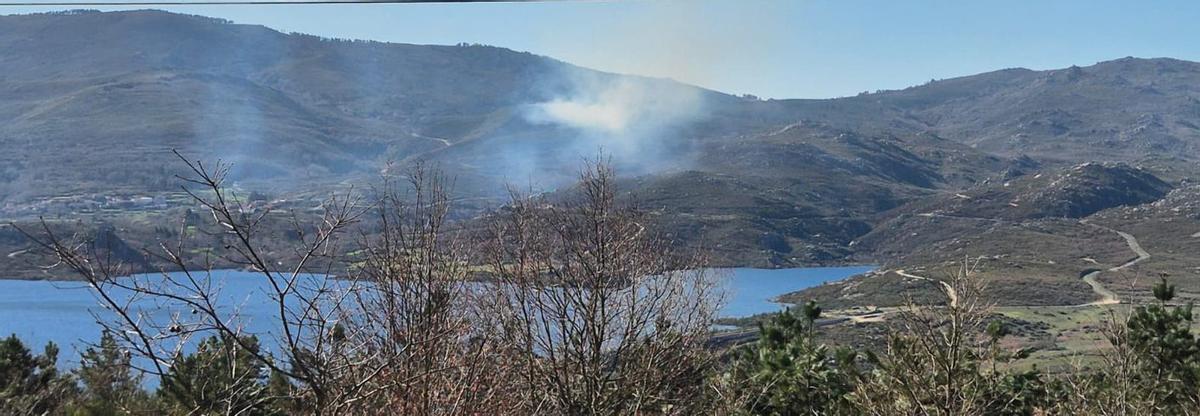 Vista de la zona del Xurés en la que este martes se registró un incendio de casi 23 hectáreas, en Muíños. | CEDIDA
