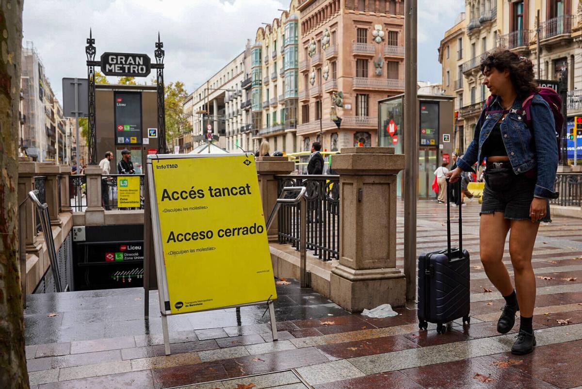 El Liceu, el Teatre Lliure i el Mercat de les Flors suspenen funcions per les fortes pluges