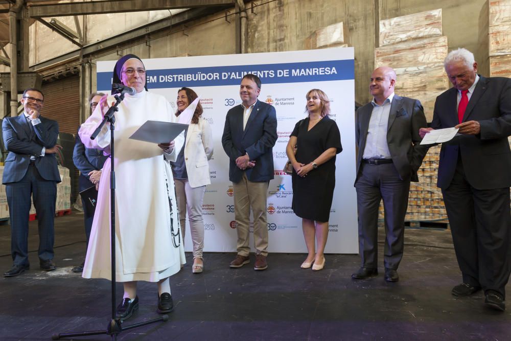 Manresa inaugura a Pirelli el primer magatzem del Banc dels Aliments a fora de Barcelona