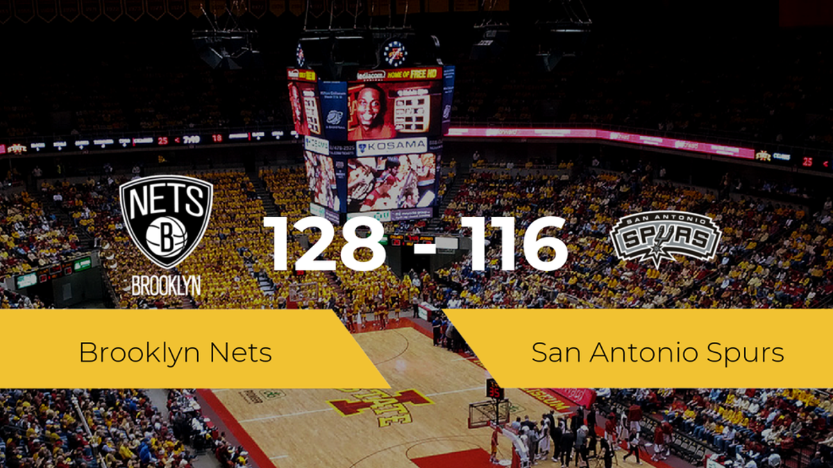 Triunfo de Brooklyn Nets ante San Antonio Spurs por 128-116