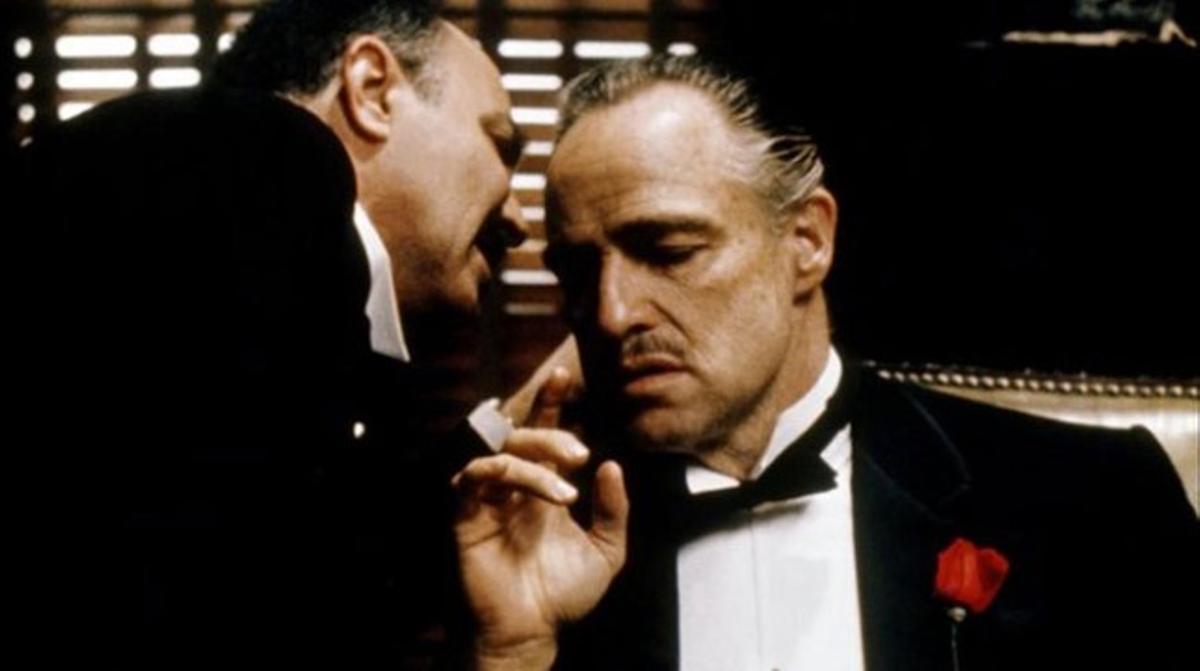 Marlon Brando, en su papel de don Vito Corleone, en ’El padrino’.