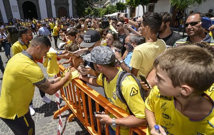 16/08/2017 TEROR. Visita de la UD Las Palmas a la Virgen del Pino en la Básilica de Teror. FOTO: J.PÉREZ CURBELO