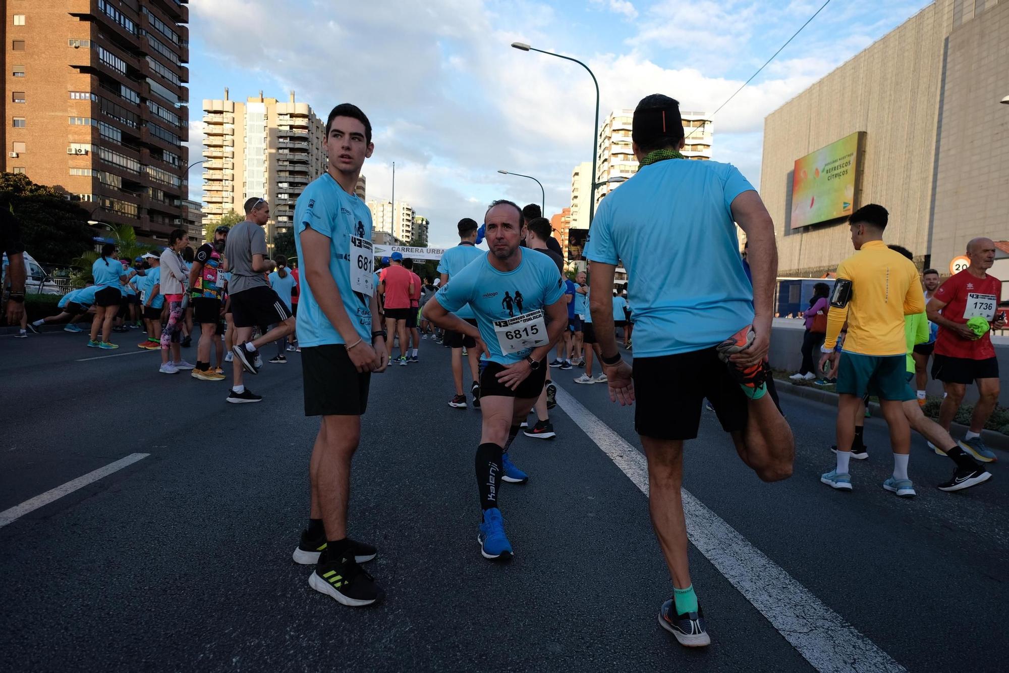 Instantes previos a la carrera urbana 'Ciudad de Málaga' de 2023.