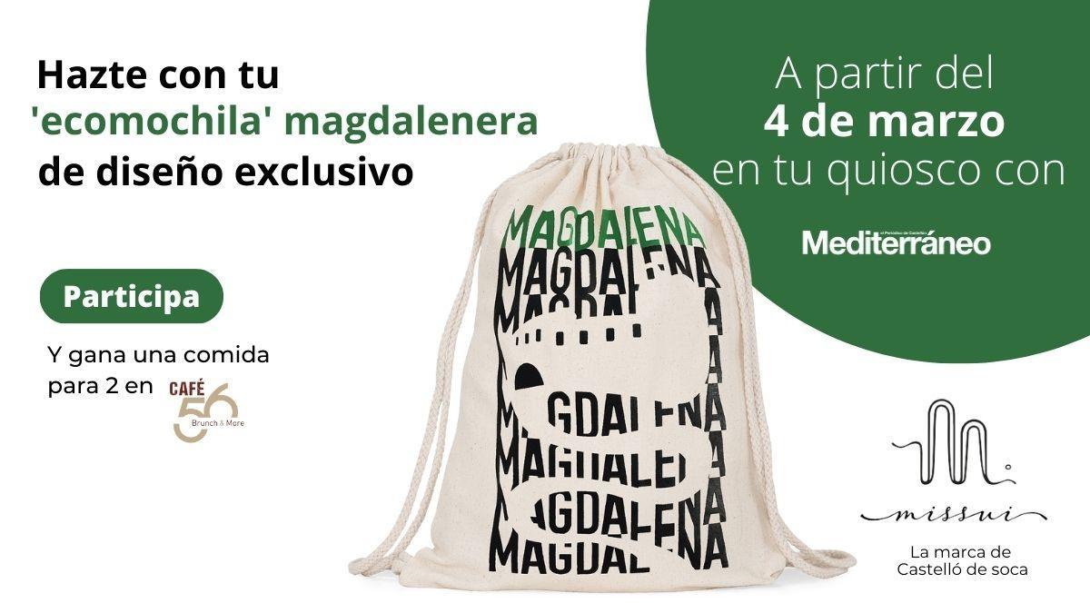 La 'ecomochila' magdalenera está disponible en los quioscos de Castelló desde el 4 de marzo.