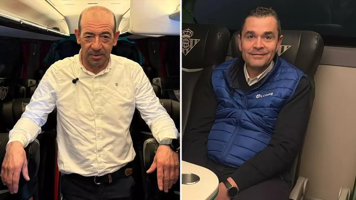 Reja e Ignacio, el derbi de los chóferes de Betis y Sevilla: "Si el resultado no es favorable, la vuelta se hace eterna"
