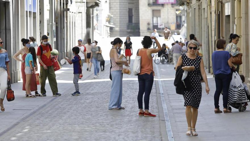 El carrer Nou, ahir al migdia.