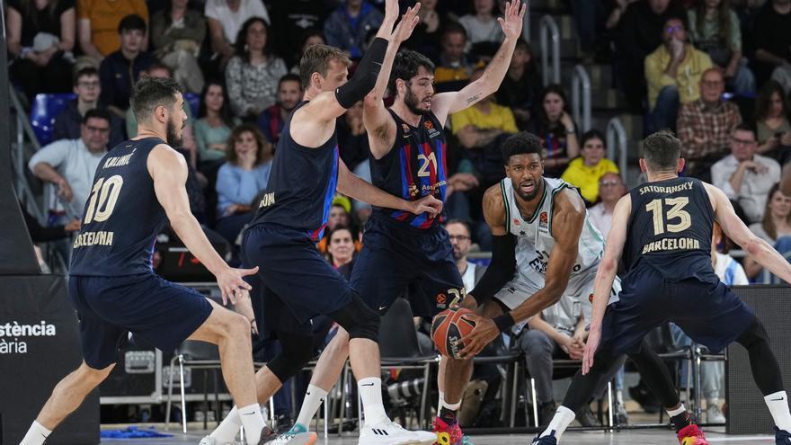 El Valencia BC cierra la Euroliga con derrota en el Palau Blaugrana (85-71)