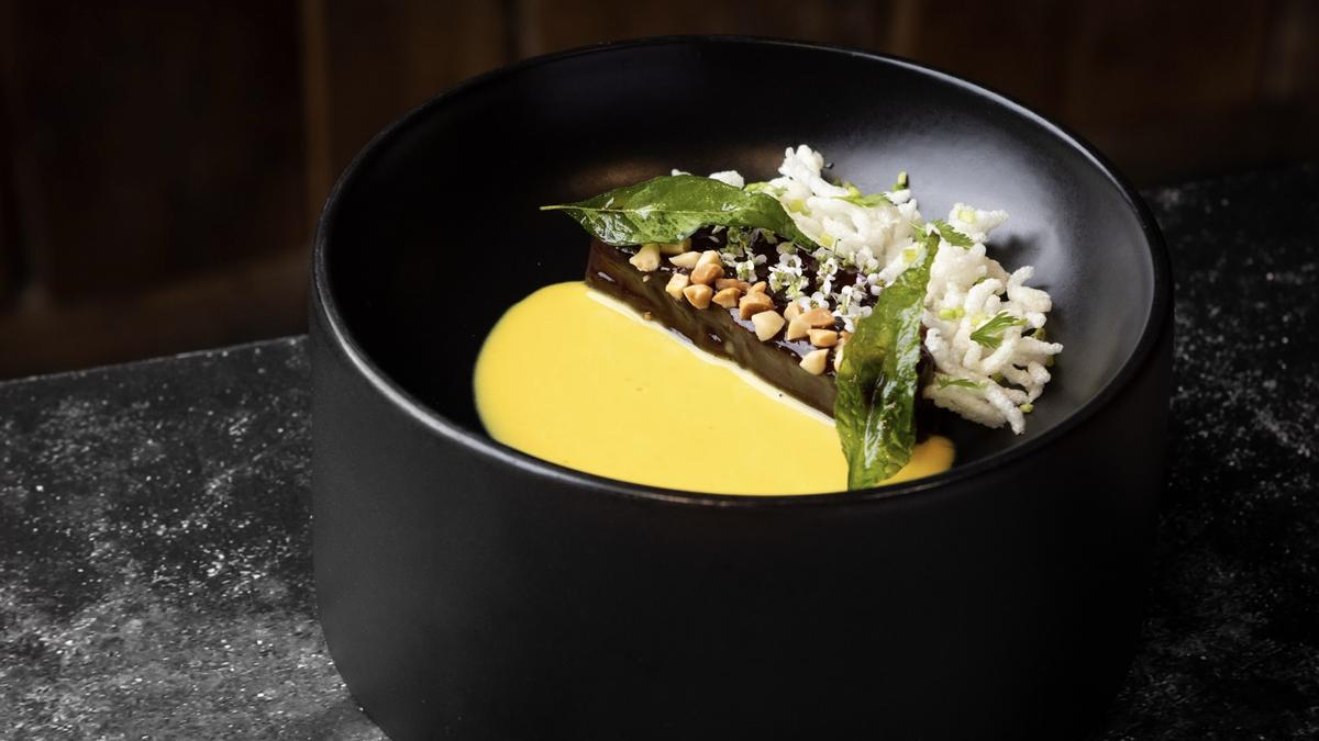 La berenjena en versión del restaurante Regueiro.