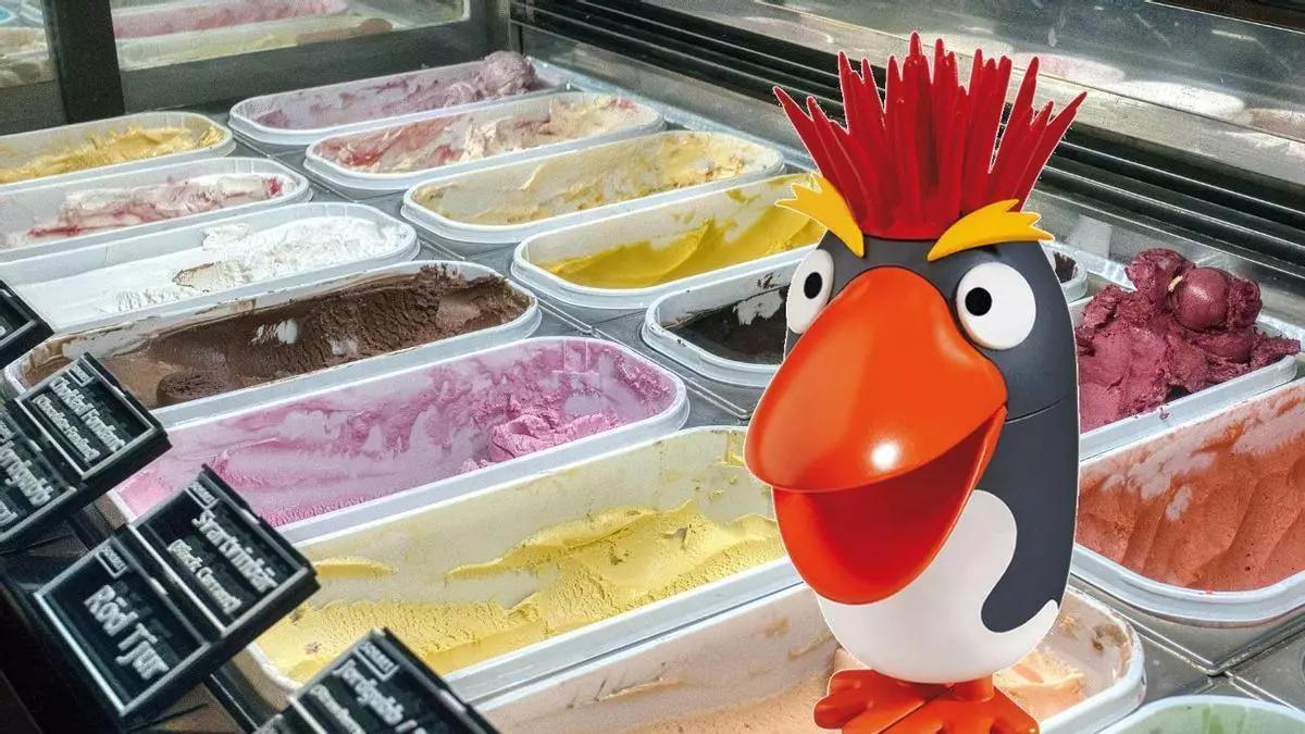 La imatge del conegut gelat Punky