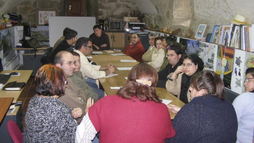 Reunión de empresarios sayagueses en la Casa del Parque de Fermoselle.