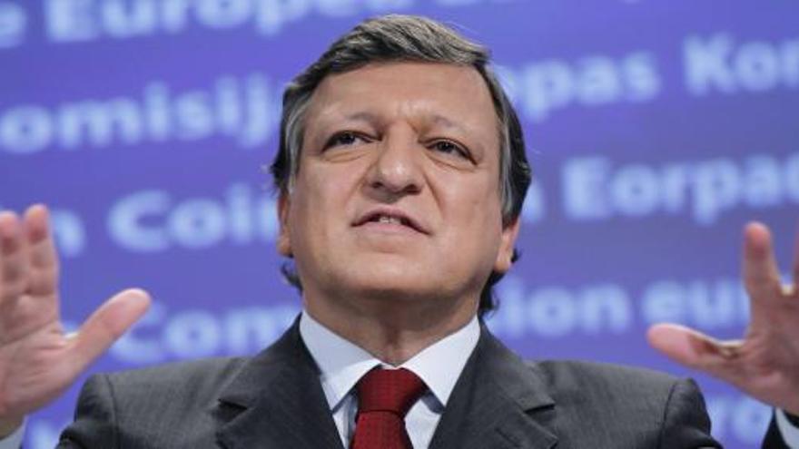 Durao Barroso, en rueda de prensa en Bruselas.