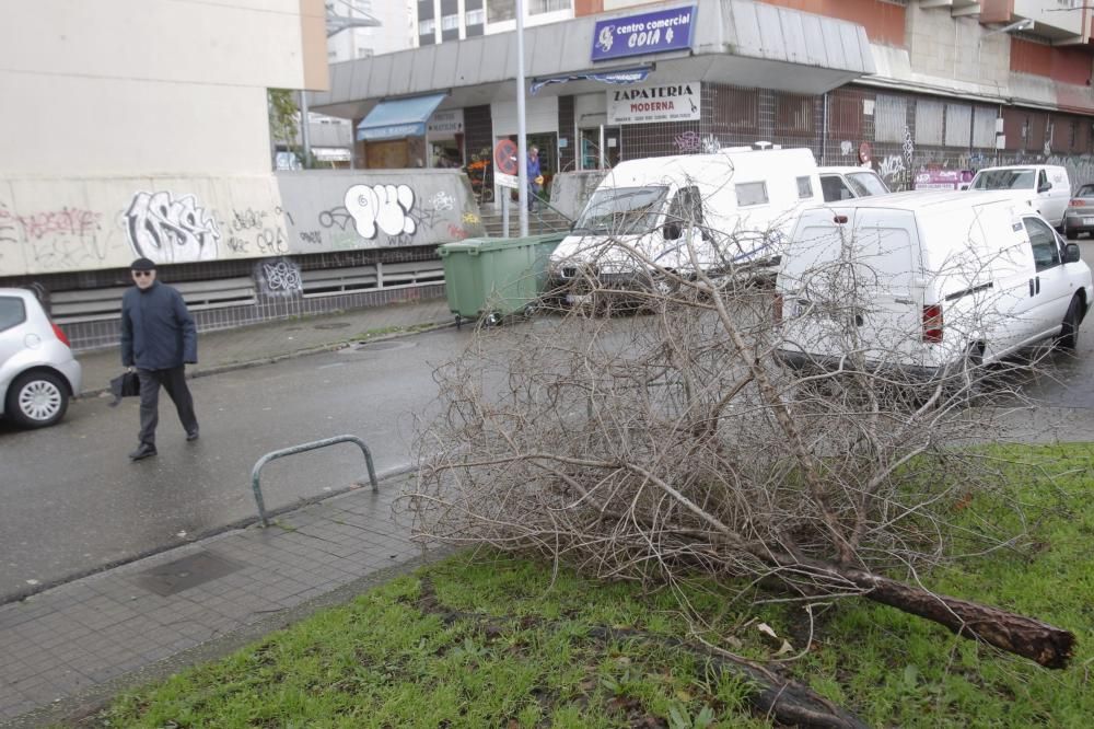 El primer temporal del invierno azota Galicia