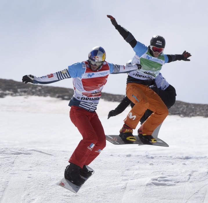 Lucas Eguibar, medalla de plata en boardercross en el Mundial de Sierra Nevada