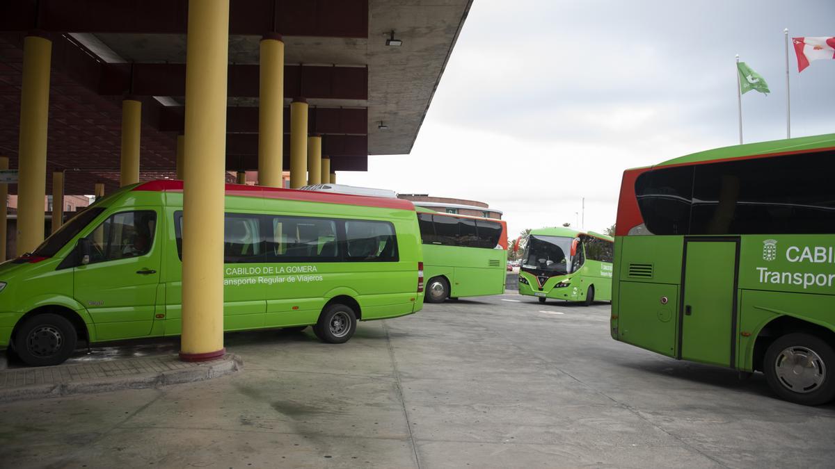 Estación de guaguas en La Gomera