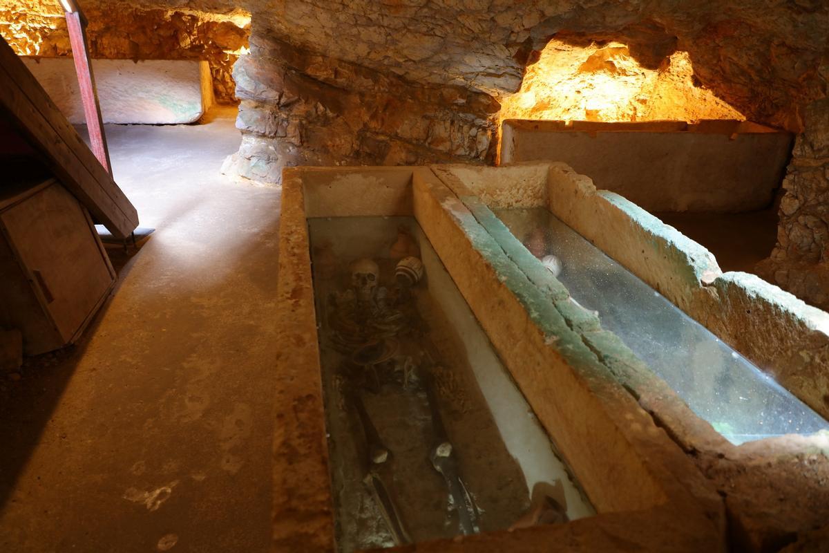 Visitors to the Necropolis of Puig des Molins can explore a selection of these ancient tombs.